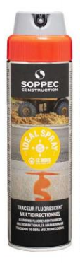 Wielokierunkowa farba do oznakowania w sprayu - Ideal spray 500 ml - pomarańczowa