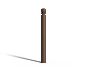 Słupek parkingowy ozdobny - model wrocławski - śr. rury 76,1 mm - brązowy