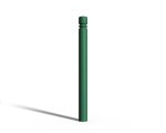 Słupek parkingowy ozdobny - model wrocławski - śr. rury 76,1 mm - zielony