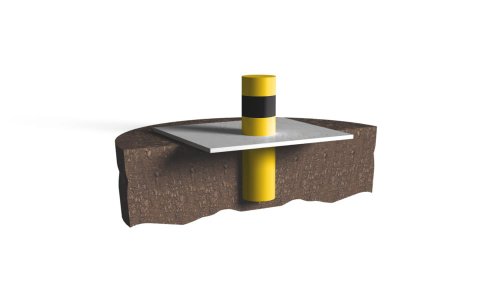 Odbojnica słupowa - 30 cm