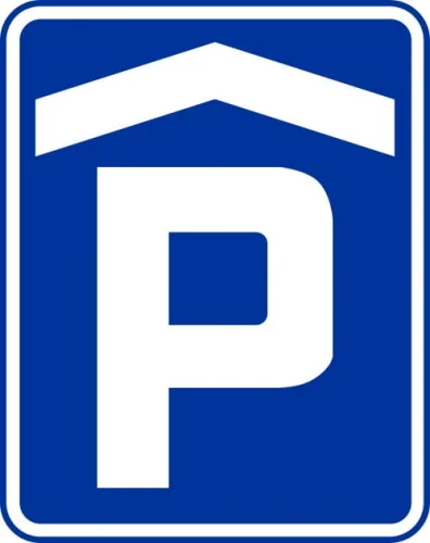 Znak informacyjny D-18b Parking