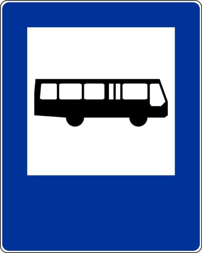 Znak informacyjny D-15 Przystanek autobusowy