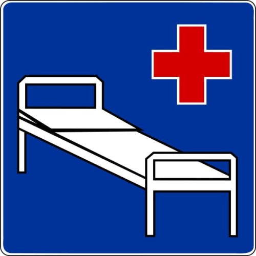 Znak informacyjny D-21 Szpital