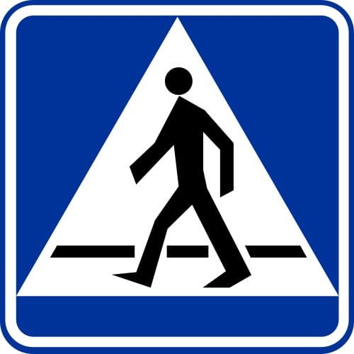 Znak informacyjny D-6 Przejście dla pieszych