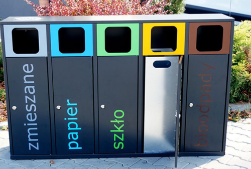 Kosz do segregacji odpadów Etna 5x 40 litrów