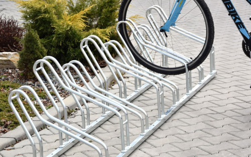 Stojak na rowery Cross Save - 8 stanowisk - stal ocynkowana