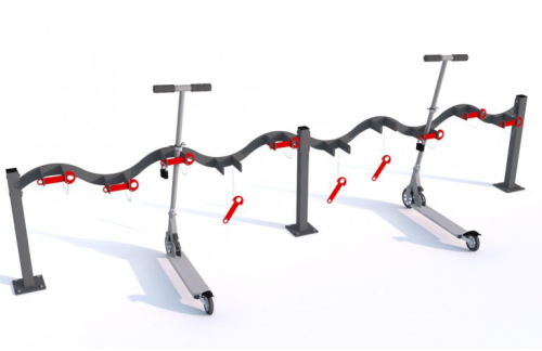 Stojak na hulajnowi dwustronny