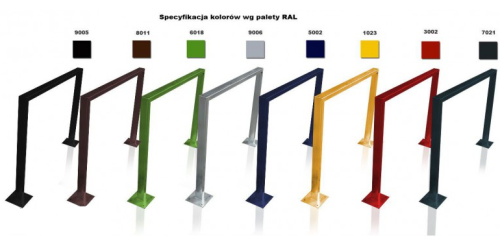 Stojak Rowerowy u3 premium z tabliczką reklamową