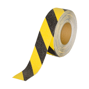 Taśma antypoślizgowa - żółto-czarna - 25,50 i 100 mm/ 18 m
