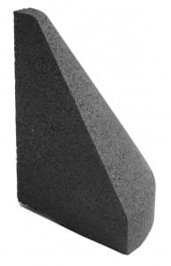 Zakończenie gumowego krawężnika elastycznego - czarne