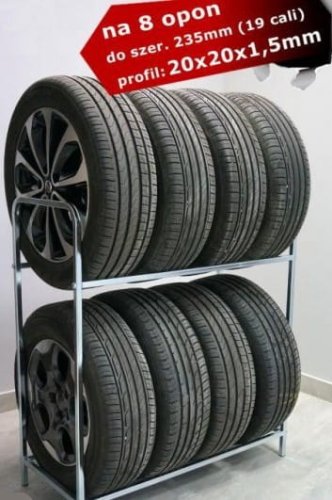 Stojak na 8 opon ocynkowany