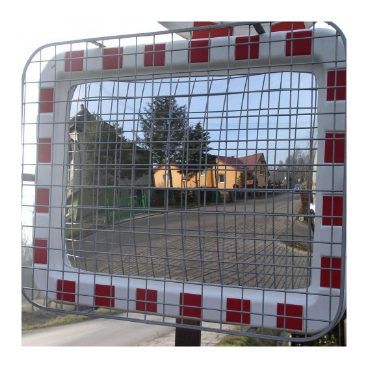 Lustro drogowe U-18b z siatką ochronną