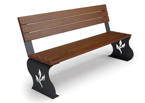 ławka z oparciem falon dł. 150-180 cm