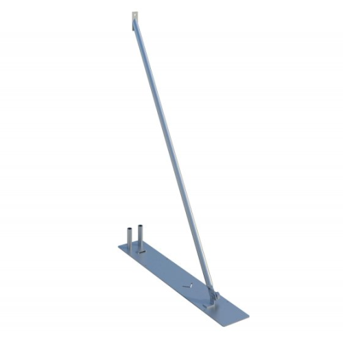 Podpora ze składaną stopą do ogrodzeń budowlanych
