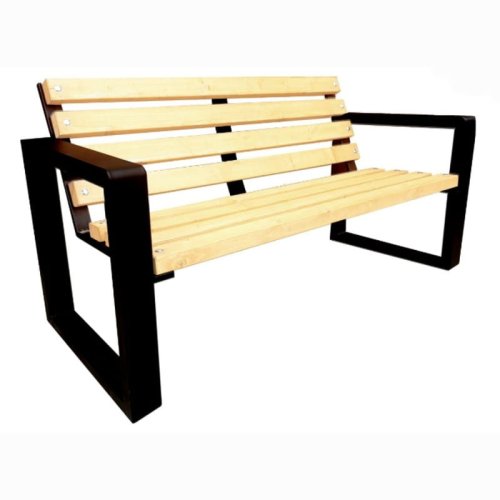 Ławka parkowa Gama - jasny dąb