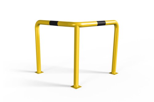 Odbojnica narożna równoramienna – Dł. ramion 80 cm,  wysokość 110 cm - śr. rur 60,3 mm