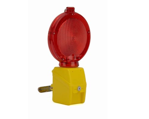 Drogowa lampa ostrzegawcza U35a dwustronna zmierzchowa jednobateryjna czerwona