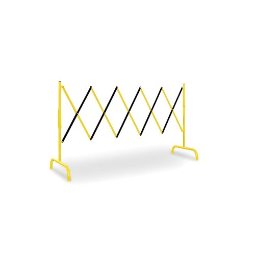 Bariera nożycowa (harmonijkowa) żółta.jpg