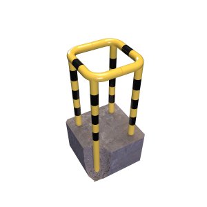 Odbojnica latarniowa / hydrantowa - wysokość 80 cm - rura ø 60,3 mm - do zabetonowania