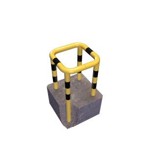 Odbojnica latarniowa / hydrantowa - wysokość 60 cm - rura ø 60,3 mm - do zabetonowania