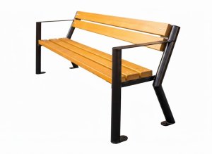 Ławka parkowa / miejska / uliczna z oparciem - Trado - 185 x 59 x 76 cm