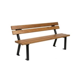 Ławka parkowa / miejska / uliczna z oparciem - Trado 2 - 170 x 59 x 76 cm
