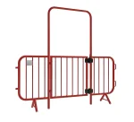 Przejściowa barierka tymczasowa z furtką - dł.2,2 m - typ. owalny