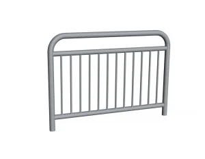 BARIERA DROGOWA U-11a „SZCZEBLINKOWA“ - DŁ. 200 cm, Śr. RUR 60,3 i 48,3 mm – DWIE POPRZECZKI – SZARA