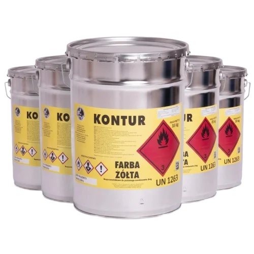 Farba drogowa żółta 20 L - 33 kg - RAL 1003 5.jpg