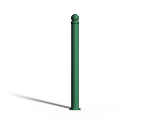 Przykręcany słupek parkingowy z kulą