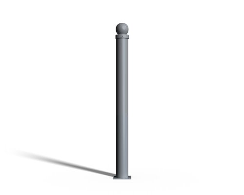 Przykręcany słupek parkingowy z kulą