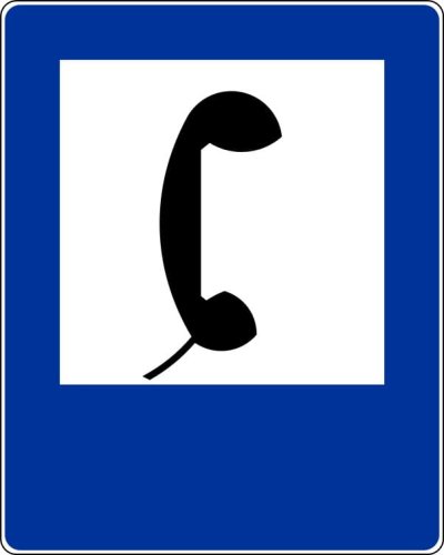 Znak informacyjny D-24 Telefon