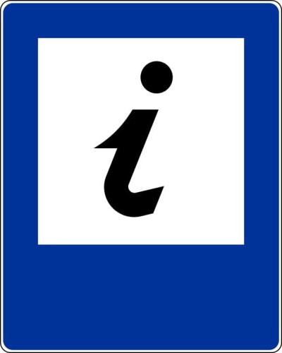 Znak informacyjny D-34 Punkt informacji turystycznej