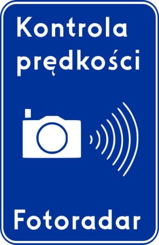 Znak informacyjny D-51 Automatyczna kontrola prędkości
